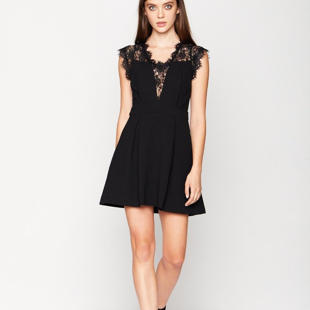 BCBGGeneration Lace Inset Dress